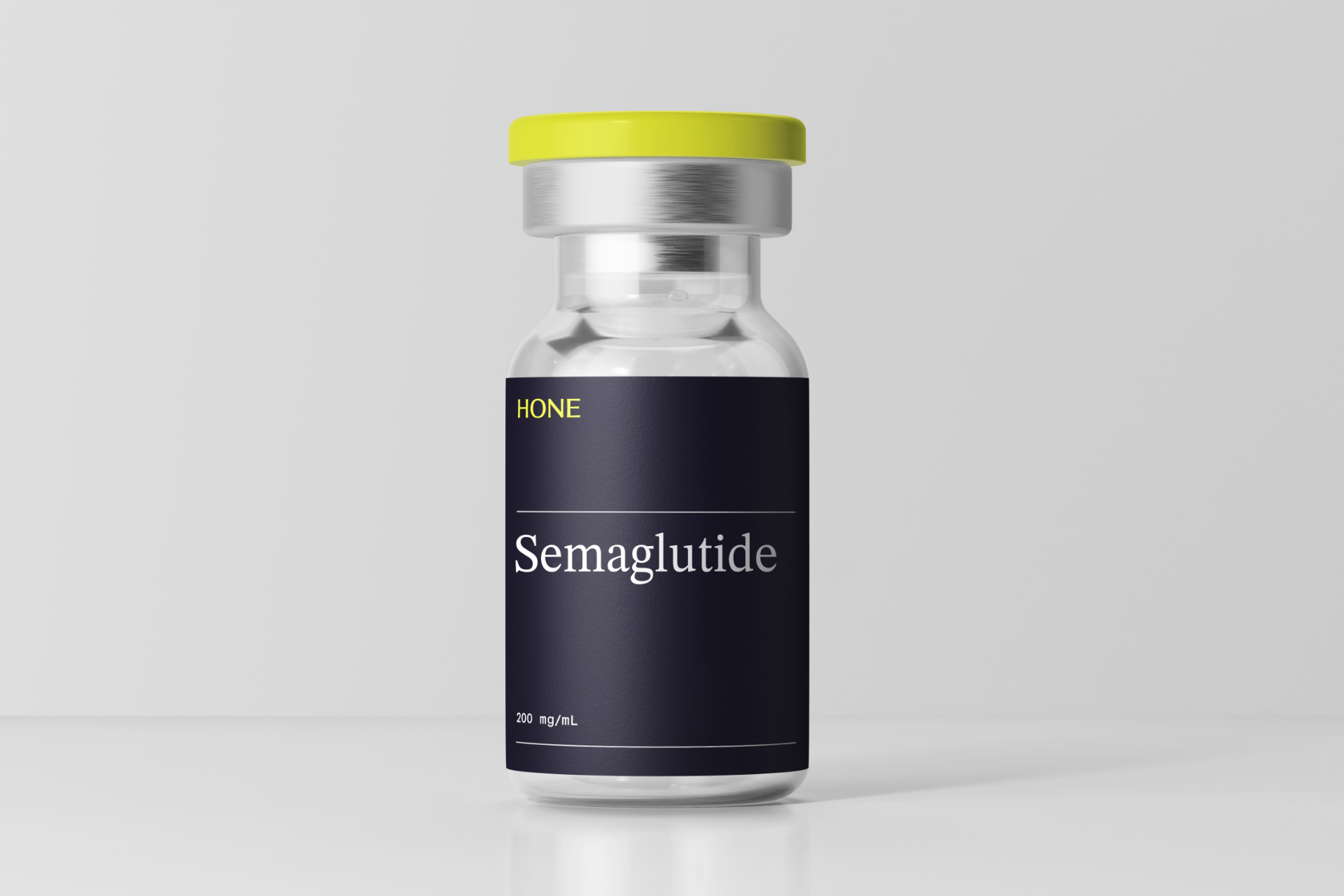 A Hone branded vial of Semaglutide