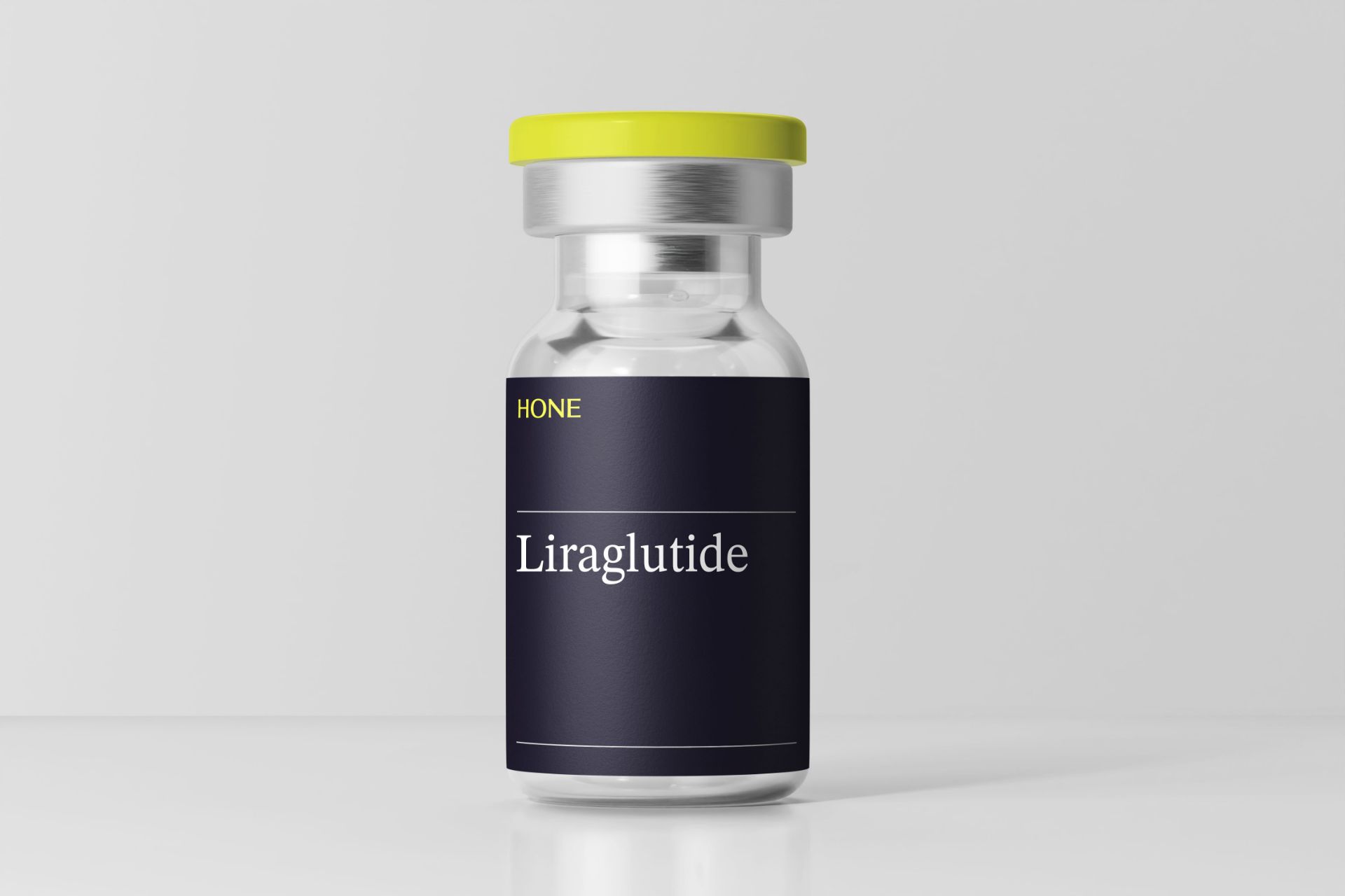 	A Hone branded vial of Liraglutide