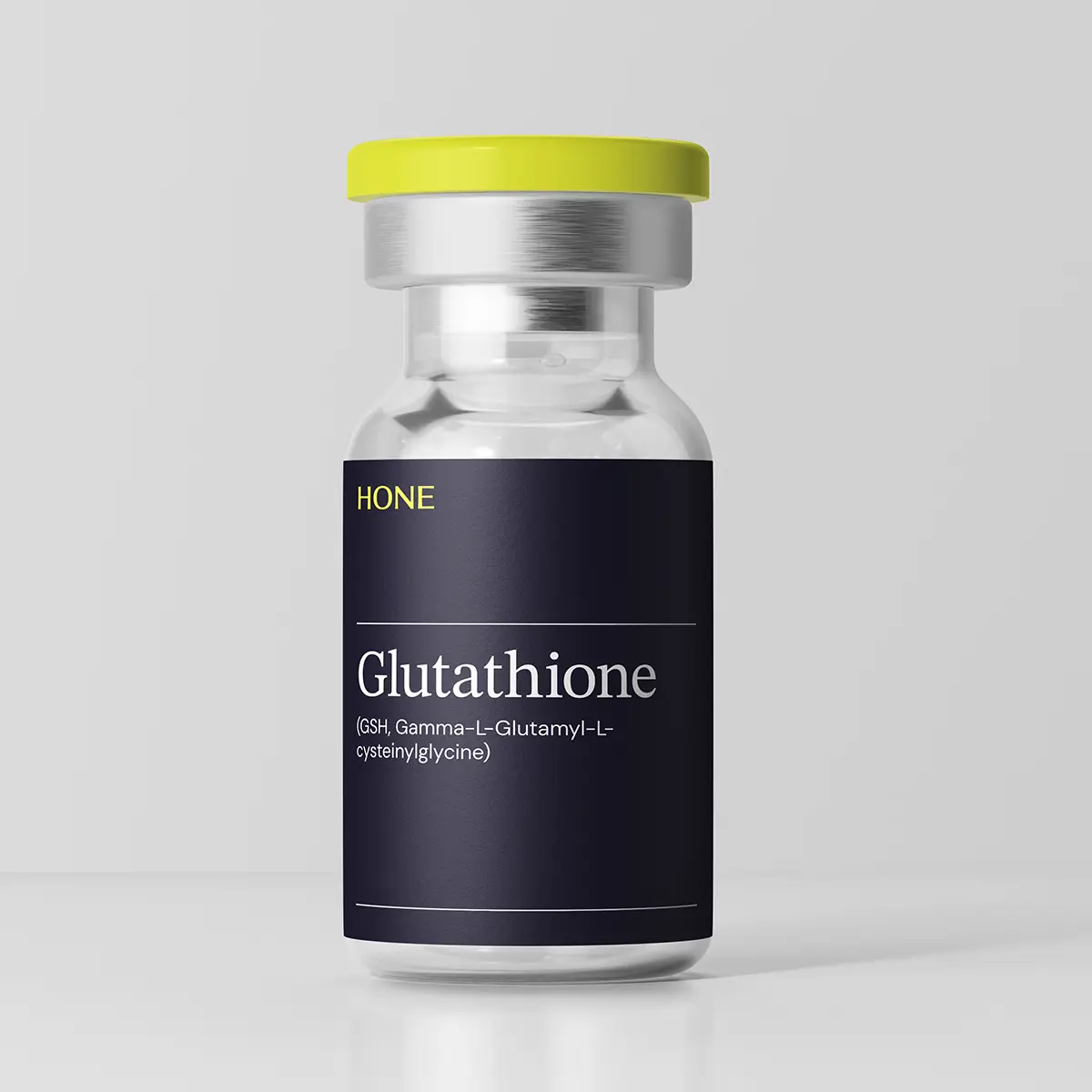 A Hone-branded vial of Glutathione